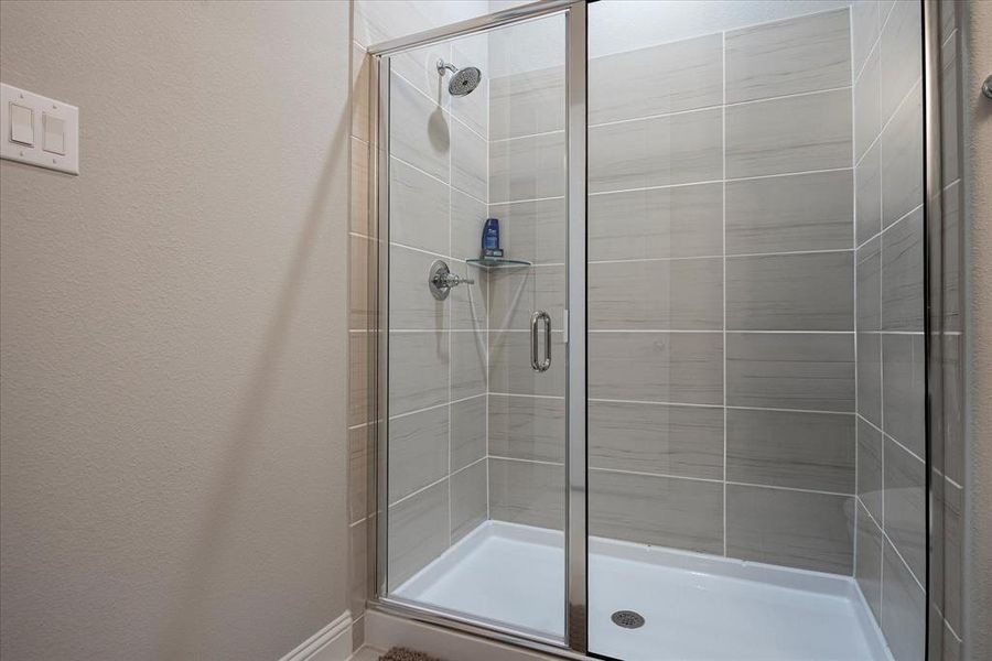 Bathroom with walk in shower