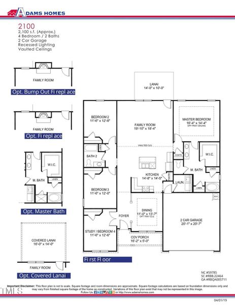 New construction Single-Family house 312 Bishop Lane, Sanford, NC 27330 2100- photo