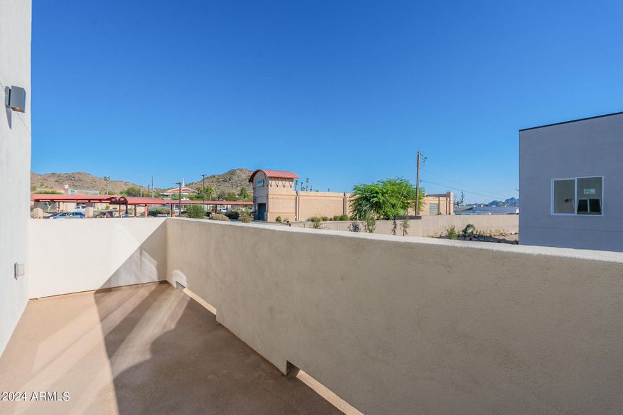 Second Floor Balcony