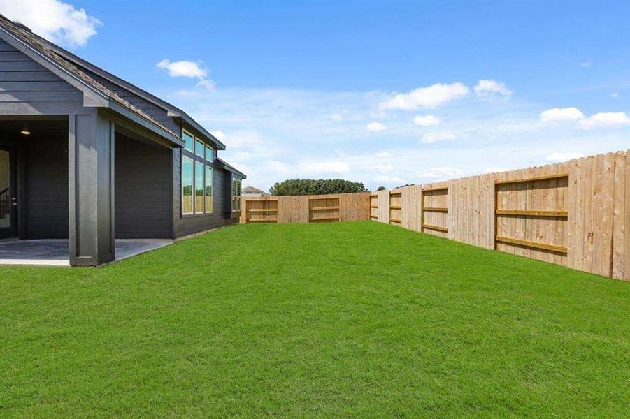 Oversized Backyard and Covered Patio