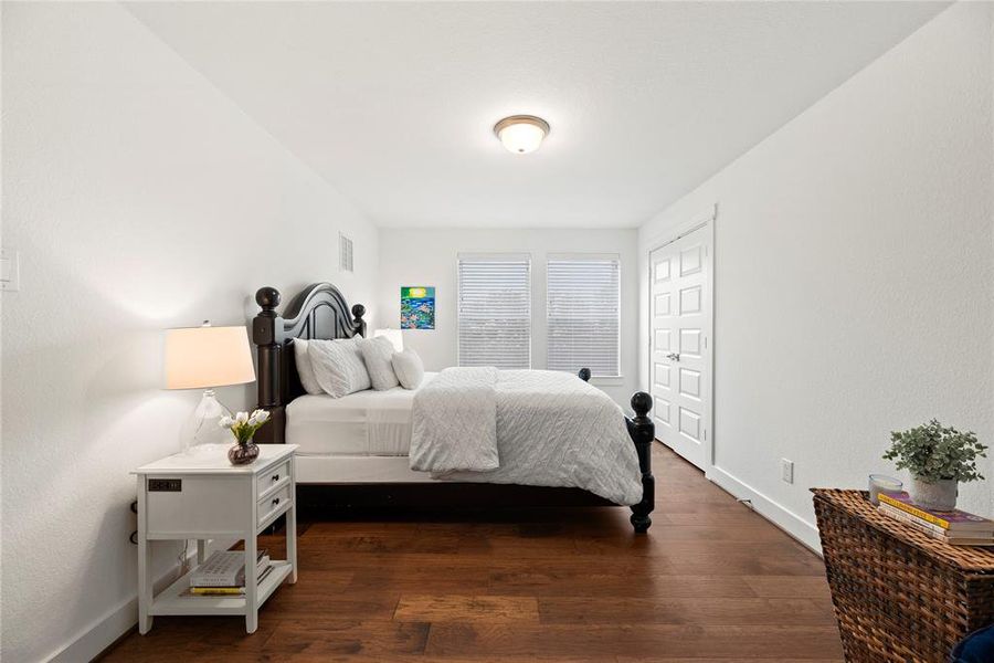 Large and Inviting Bedroom 3 with 2 Door Closet Storage