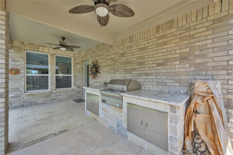 Another vantage point of your luxurious outdoor kitchen.