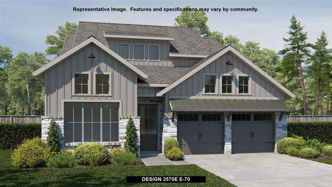 New construction Single-Family house Design 2570E, 222 Navarro, Boerne, TX 78006 - photo
