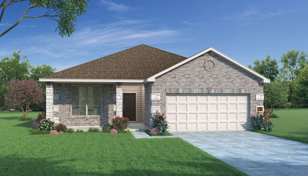 New construction Single-Family house Redwood II, 21604 Elmheart Drive, New Caney, TX 77357 - photo