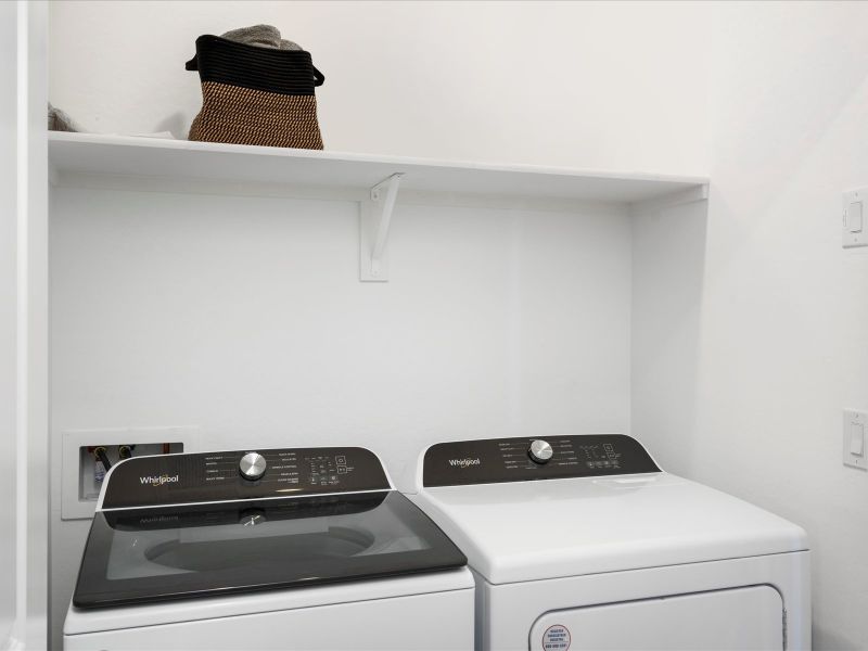 Laundry Room in Ezra Floorplan at Bella Vista Trails