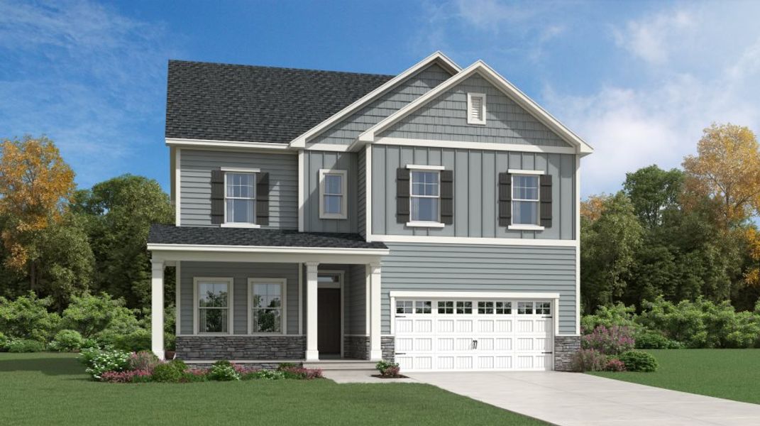 New construction Single-Family house Landrum III, 645 Cassa Clubhouse Way, Knightdale, NC 27545 - photo