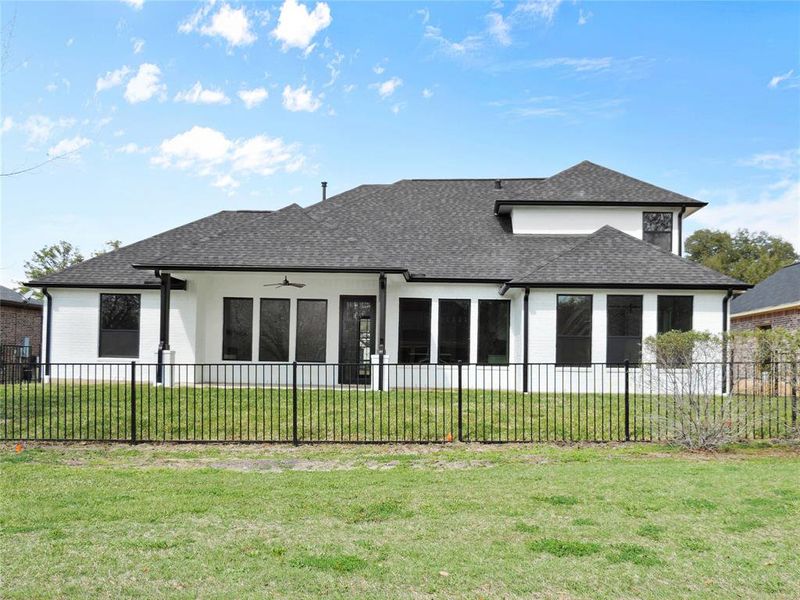 Similar Rear Elevation of a Home Built by Tx Best Home Builders