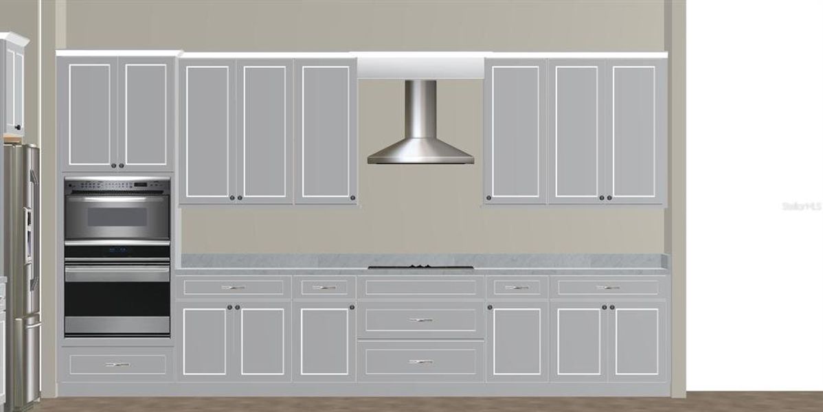 Wicklow II Kitchen Virtual rendering