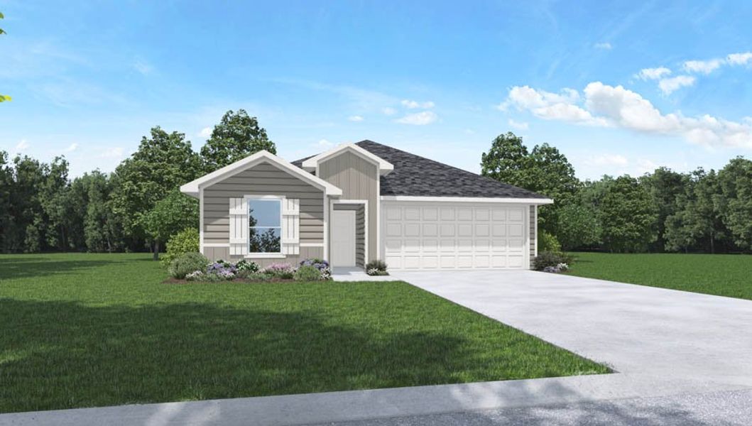 New construction Single-Family house 14811 Crimson Peak Lane, Splendora, TX 77372 Plan X35E- photo