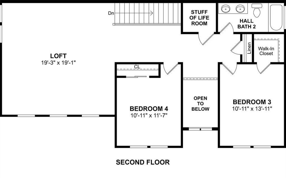 The Mykonos floor plan by K. Hovnanian Homes. 2nd Floor Shown. *Prices, plans, dimensions, features, specifications, materials, and availability of homes or communities are subject to change without notice or obligation.