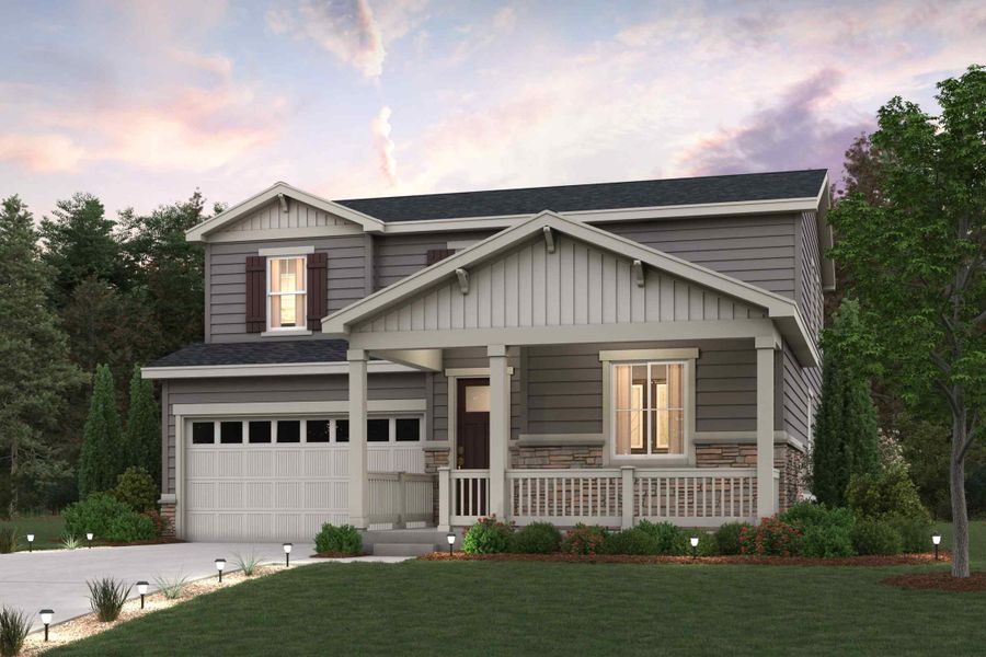 New construction Single-Family house Vail II | Residence 39208, 3422 N Highlands Creek Parkway, Aurora, CO 80019 - photo