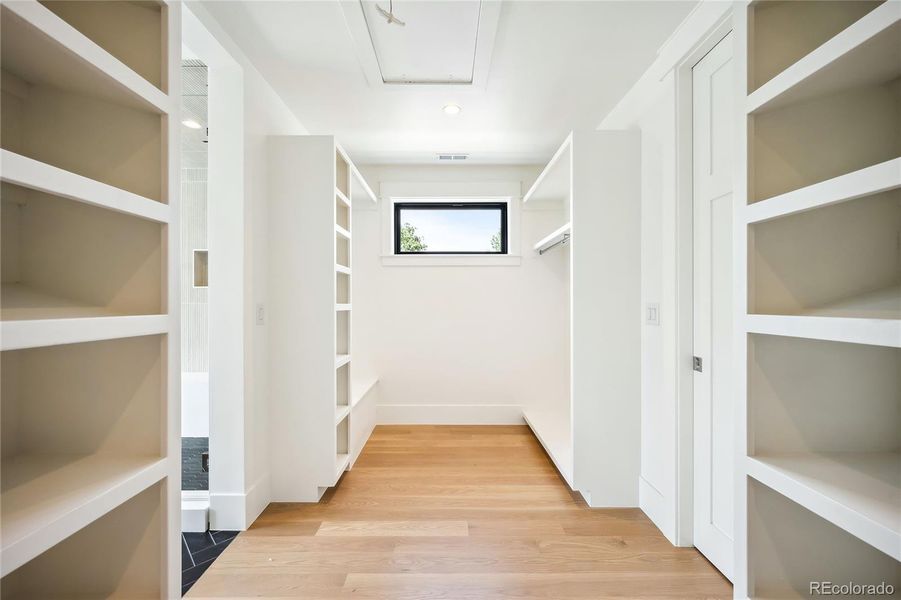 Primary walk-in closet