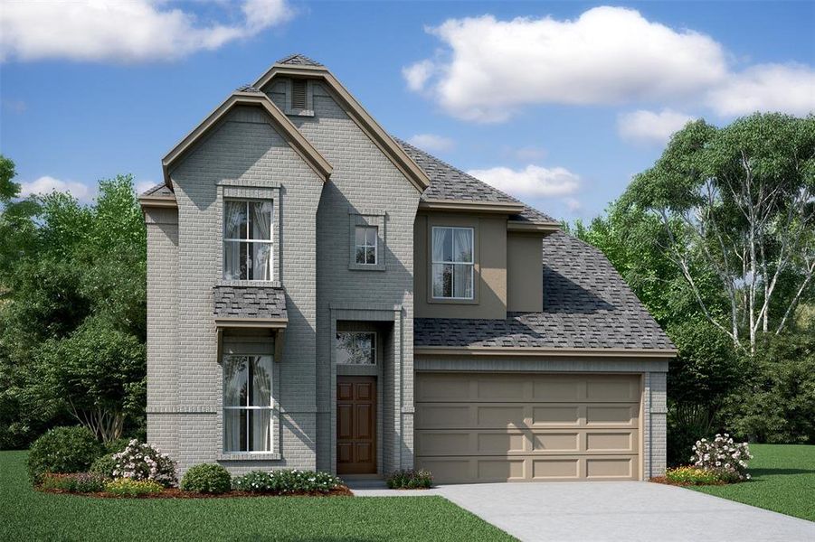 Stunning Elmore home design by K. Hovnanian Homes with elevation D in the beautiful community of Windrose Green. (*Artist rendering used for illustration purposes only.)