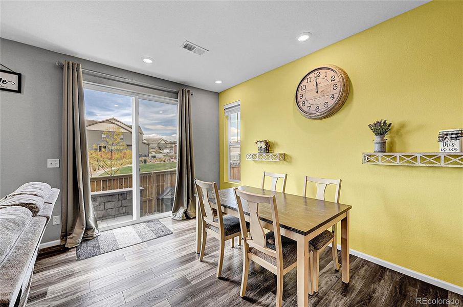 Dining Room with walk-out to Paver Patio!