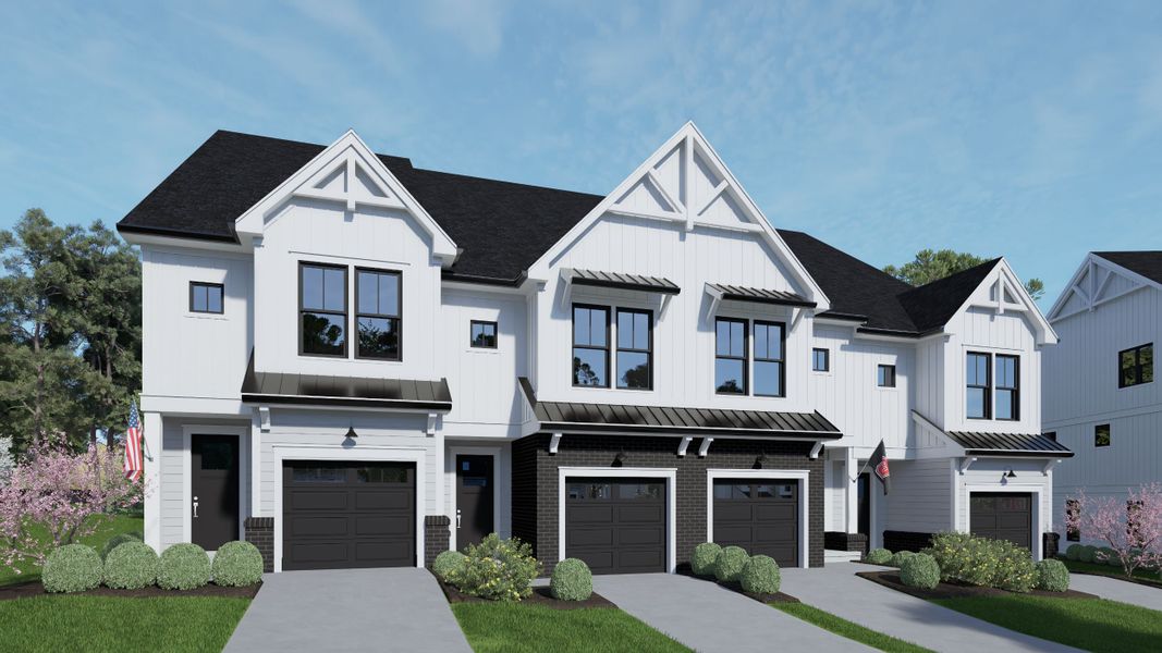 New construction Townhouse house Wade 2, 4008 Laurel Hills Rd, Raleigh, NC 27612 - photo