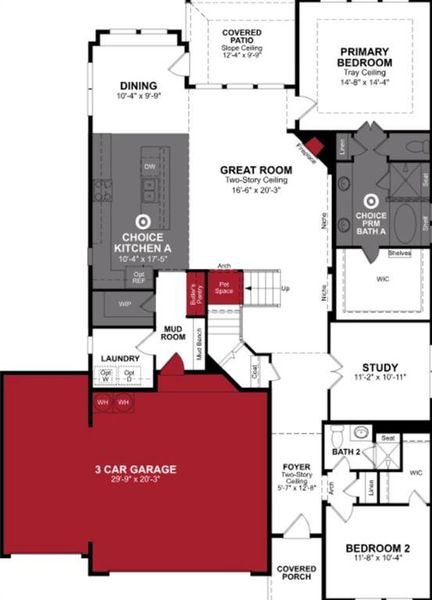 Beazer Homes Whitewing Summerfield plan