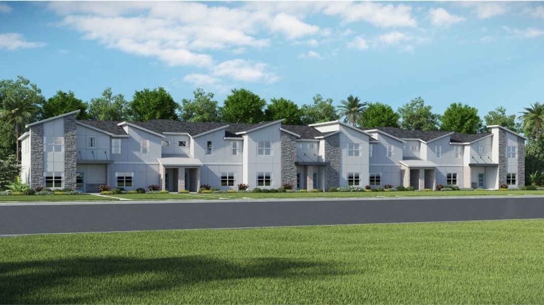 New construction Townhouse house Sabal Palm, 4715 Kings Castle Circle, Kissimmee, FL 34746 - photo