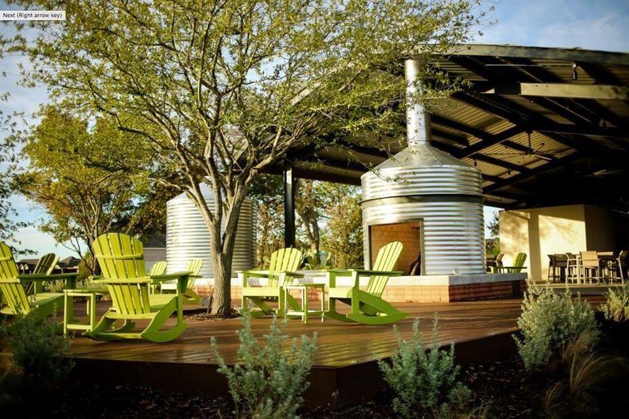 View of home's community featuring a wooden deck