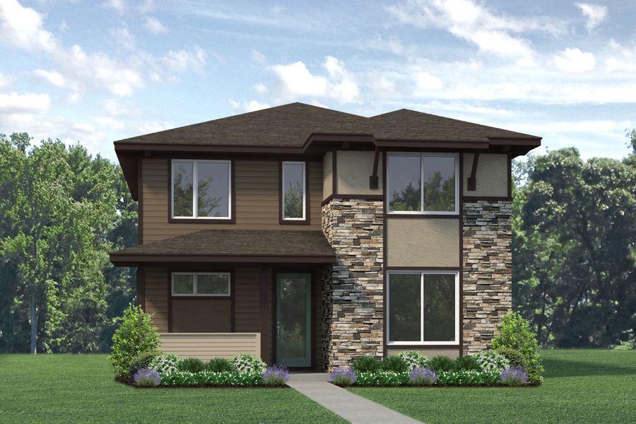 Elevation B - Lory - Inspired at Prairie Village in Brighton, Colorado by Landsea Homes