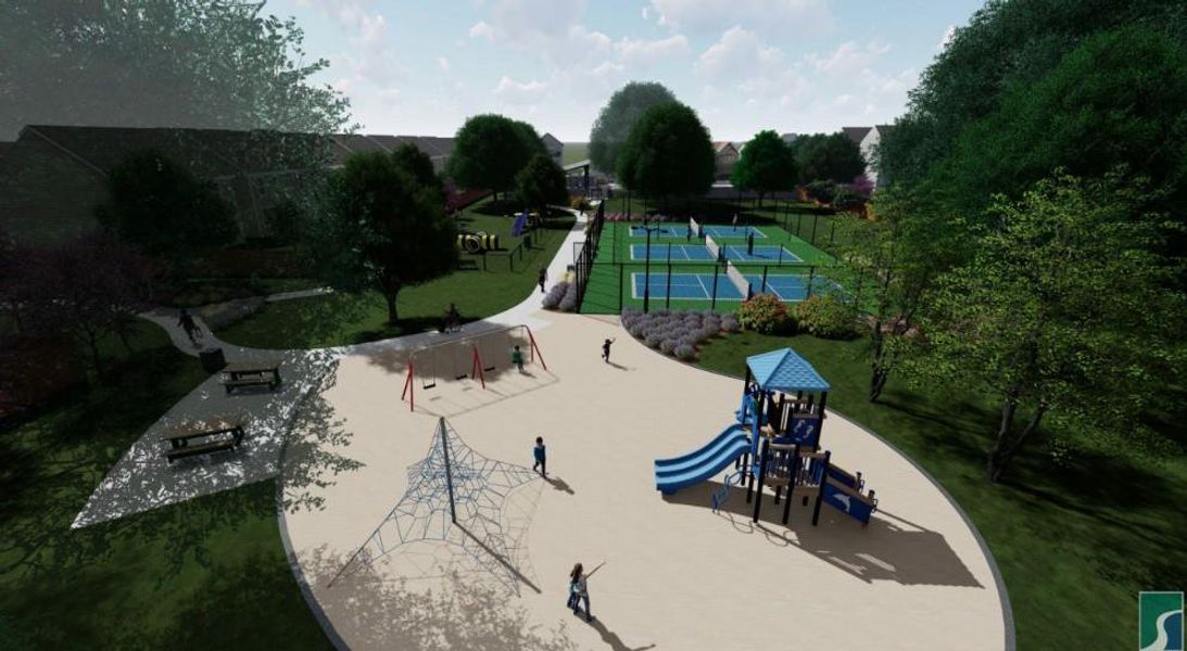 Double Creek Playground - Courts