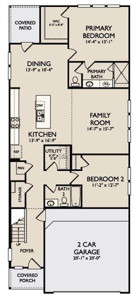 Lexington floor plan first floor.