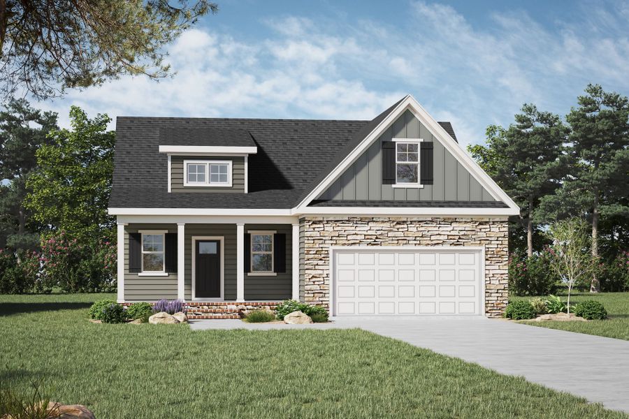 New construction Single-Family house Bluebell C, 13 Catchers Circle, Four Oaks, NC 27524 - photo