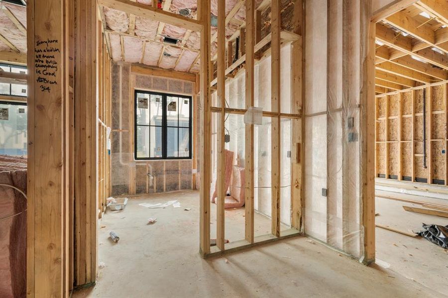 Tucked just off the 3-car garage is a mudroom and laundry room!