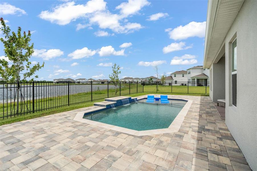 Cool off in your lakefront pool!