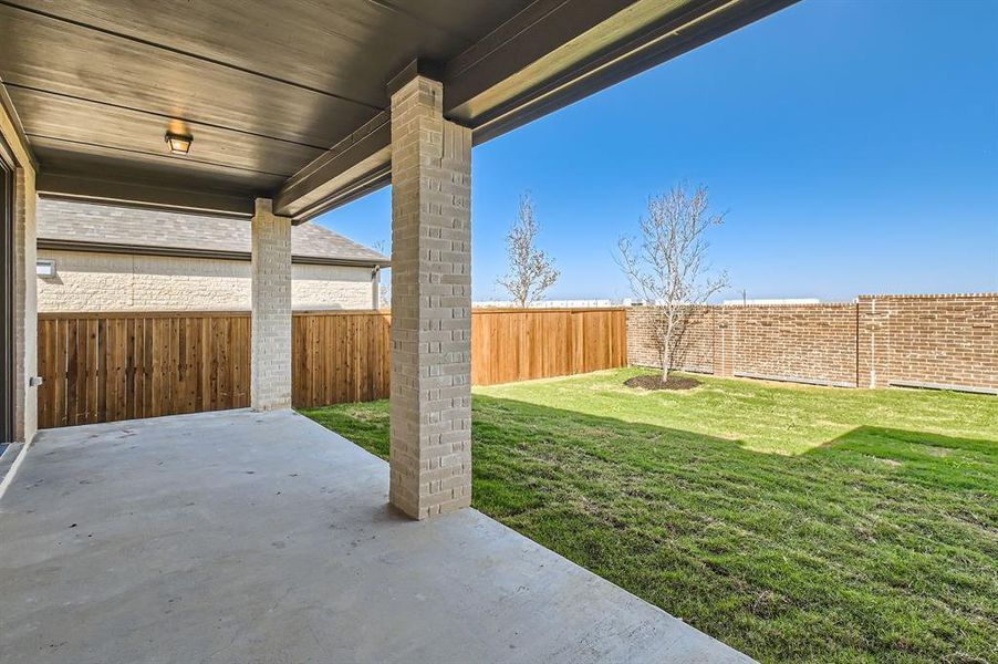 View of yard featuring a patio area