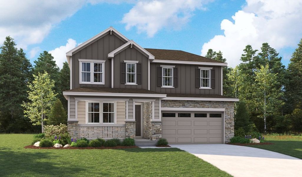 New construction Single-Family house Elderberry, 4153 Zebrawood Ln, Johnstown, CO 80534 - photo