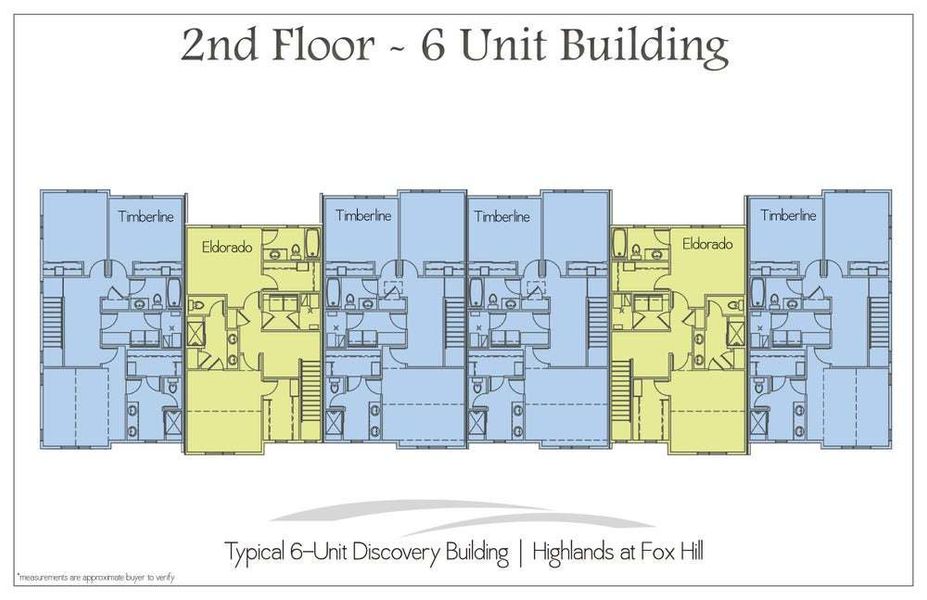 Typical 6 Unit Building - Upper Level