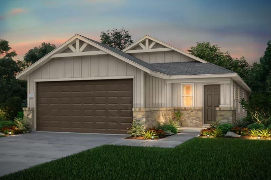 New construction Single-Family house 67 Pacific Loon St, Leander, TX 78642 Taft- photo