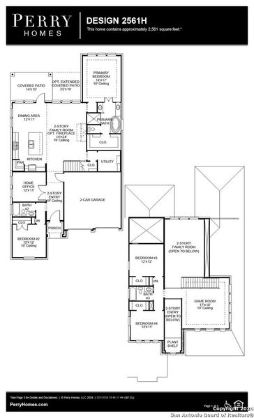 New construction Single-Family house 12720 Apollo Creek, San Antonio, TX 78245 Design 2561H- photo