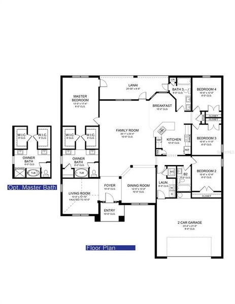 2508 sq ft model, lot 57D Dorchester Estates, Ocala FlMaster bedroom with tray ceiling, 2508 sq ft model, lot 57D Dorchester Estates, Ocala Fl
