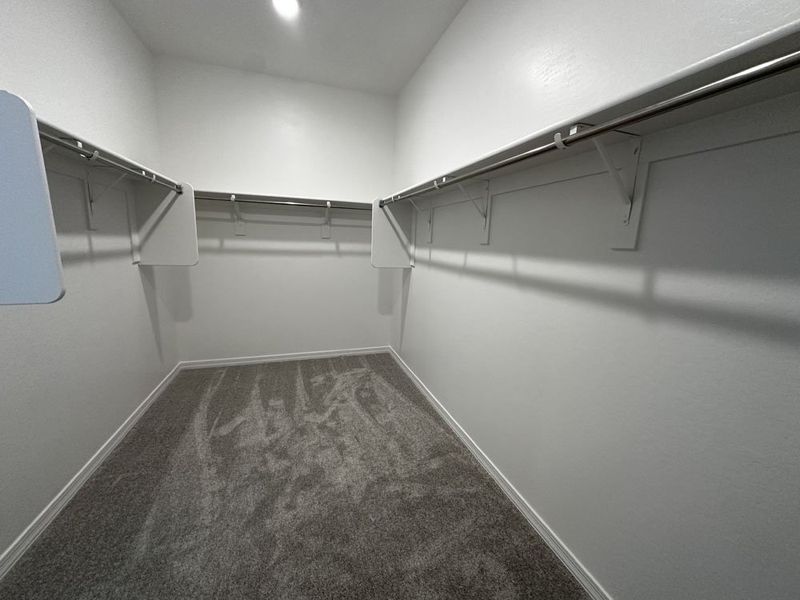 Primary walk in closet