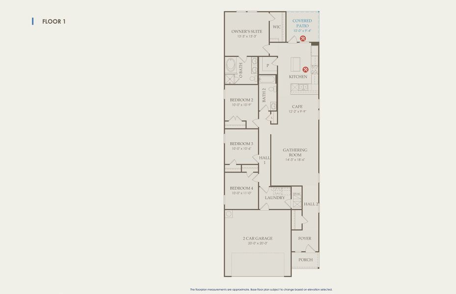 Afton Floor Plan, Quick Move-In Home, Floor 1