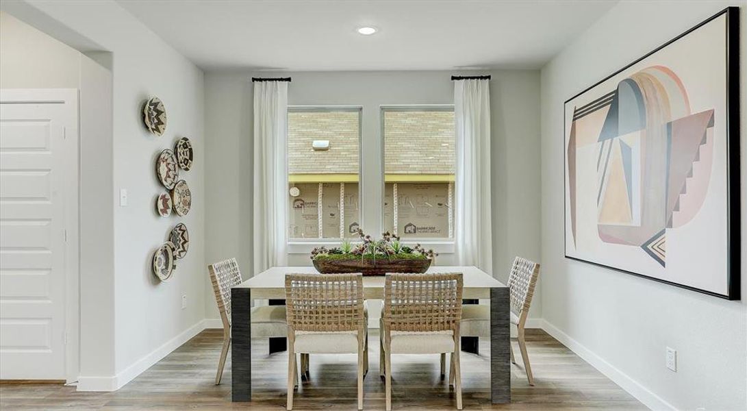 Oak dining area - representative photo