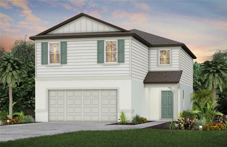New construction Single-Family house 10615 Hidden Banks Glen, Parrish, FL 34219 Tybee- photo
