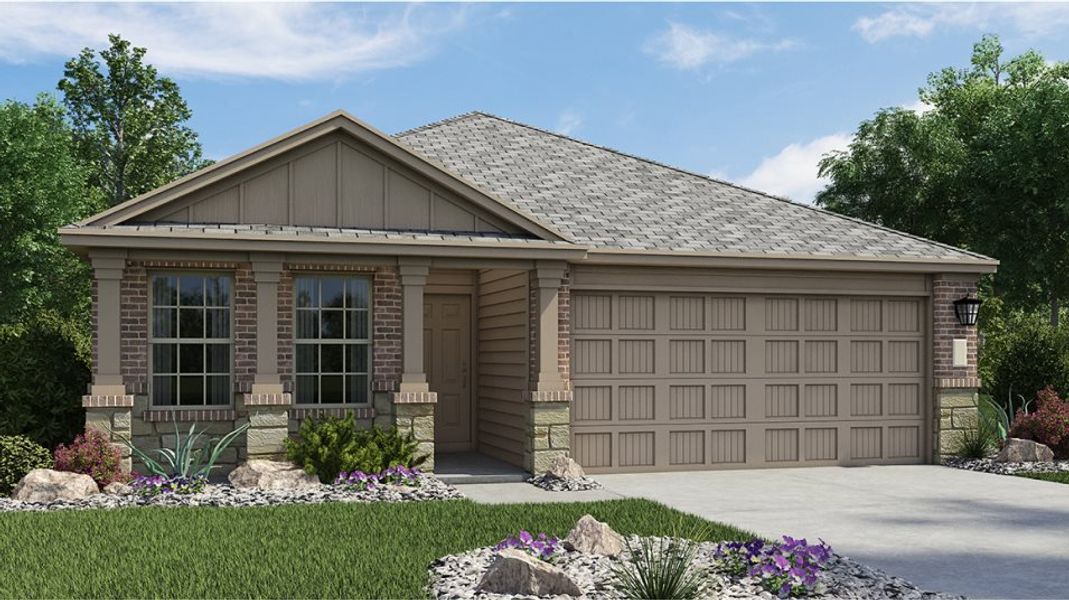 New construction Single-Family house 2501 Hunter Peak, New Braunfels, TX 78130 Bradwell- photo