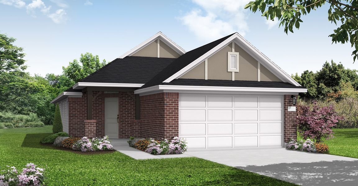 New construction Single-Family house Leona (1673-HV-30), 446 Lake Day Drive, Conroe, TX 77304 - photo