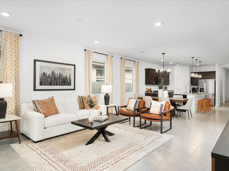 Living Area in the Leslie Floorplan at Rancho Mirage