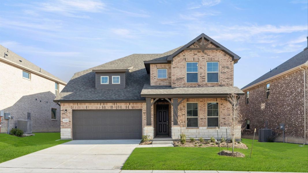 New construction Single-Family house Sequoia II, 725 Rainer Court, Red Oak, TX 75154 - photo