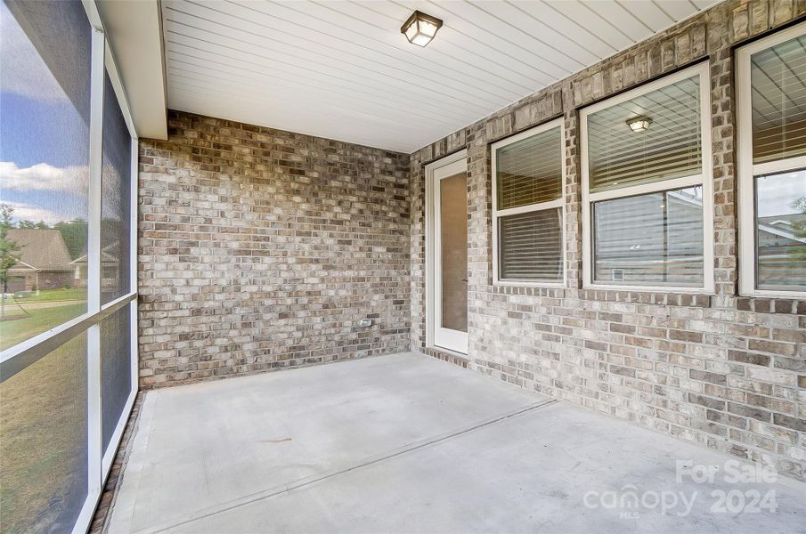 Rear View of Screened Porch-Similar to Subject Property