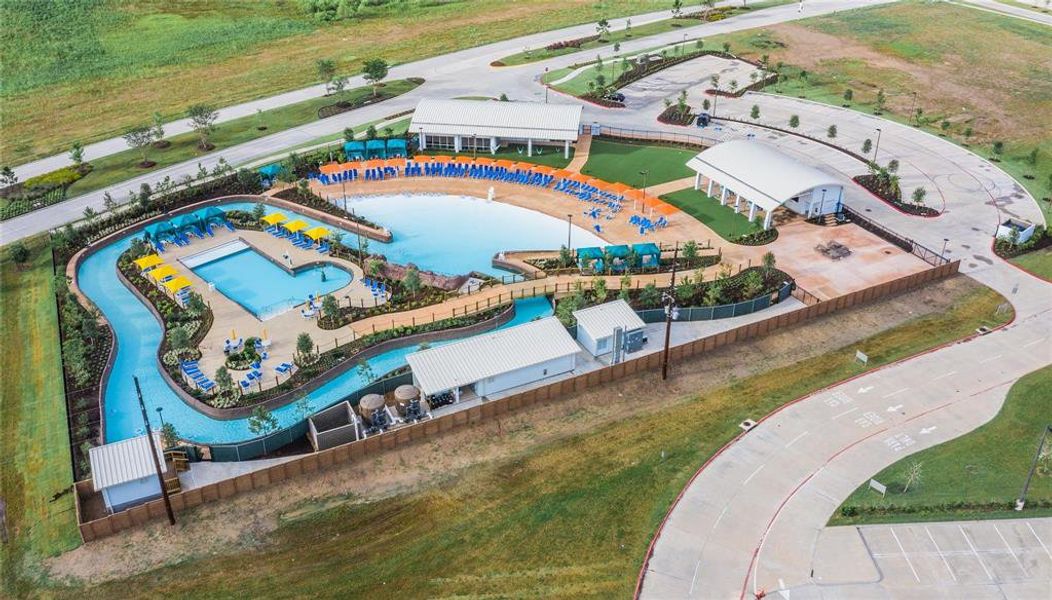 adventure cove with lazy river, wave pool family pool and gym