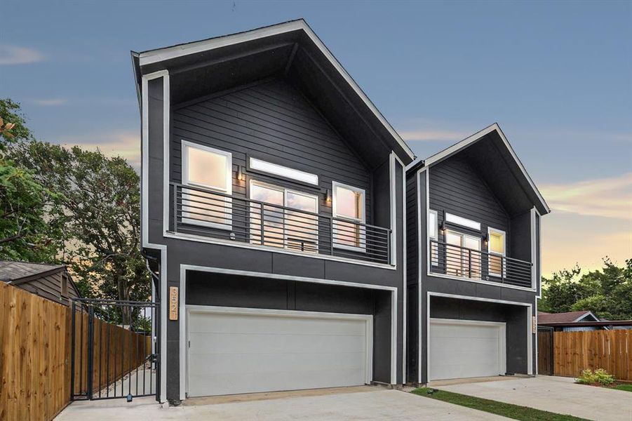 Custom designed exterior that brings sleek and elevated curb appeal