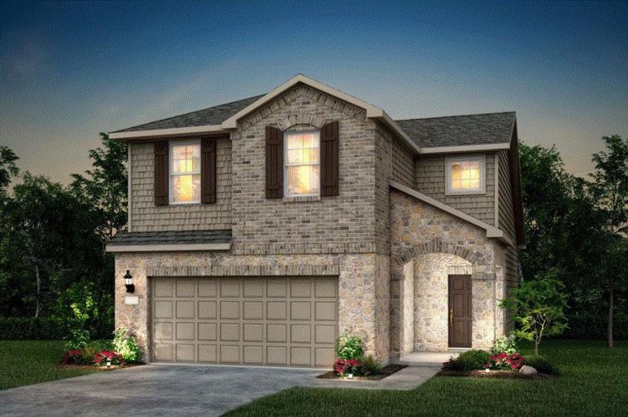 Pulte Homes, Gordon elevation I, rendering