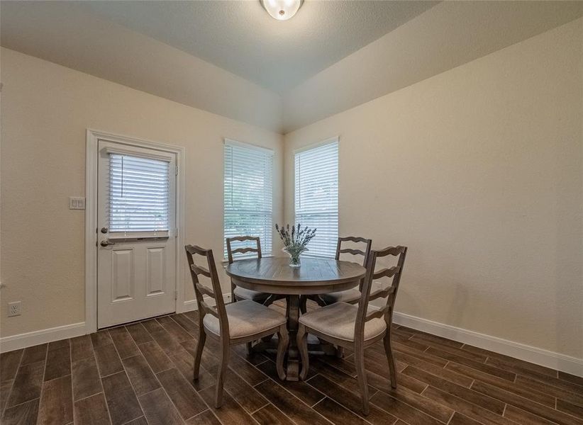 this is the dining area, it is an open floor plan, very spacious, this home is move in ready