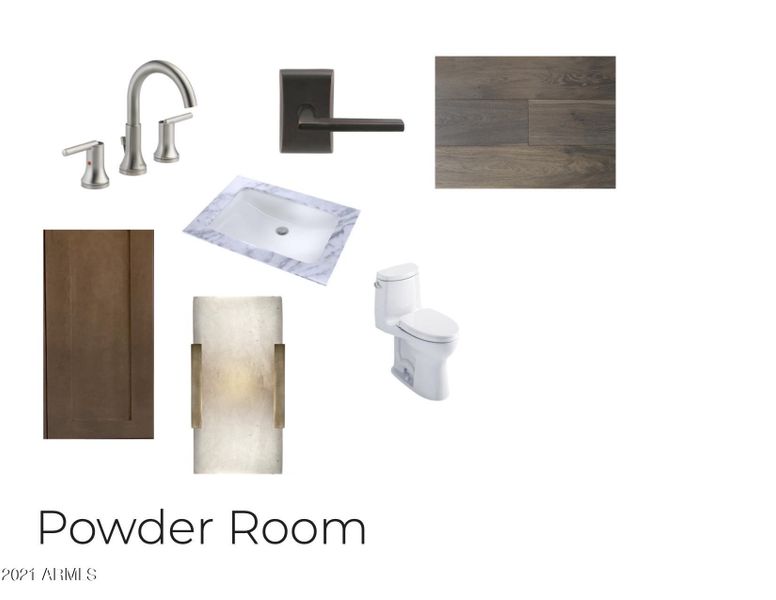 Powder Room Design Board