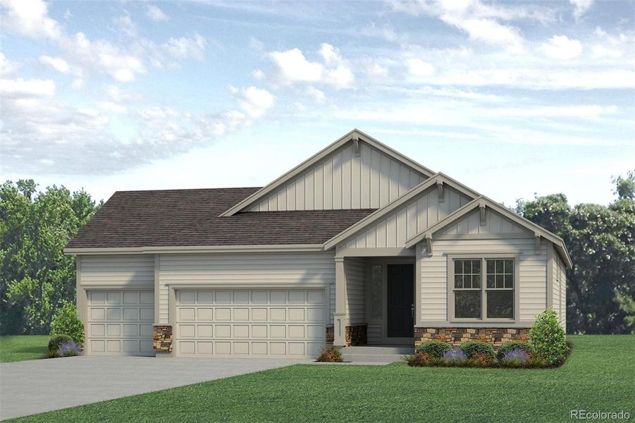 New construction Single-Family house 16910 Mckay Drive, Mead, CO 80542 Lakewood II- photo