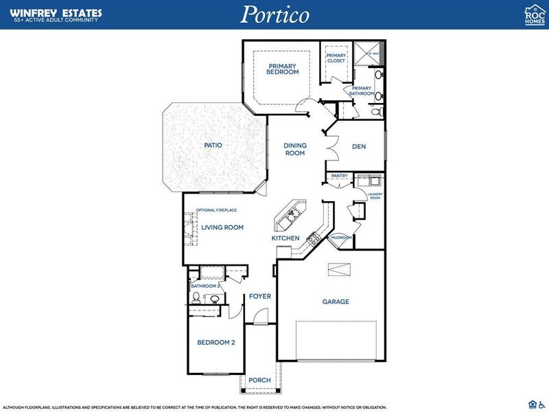The Portico's layout is designed for convenience and accessibility for everyone.